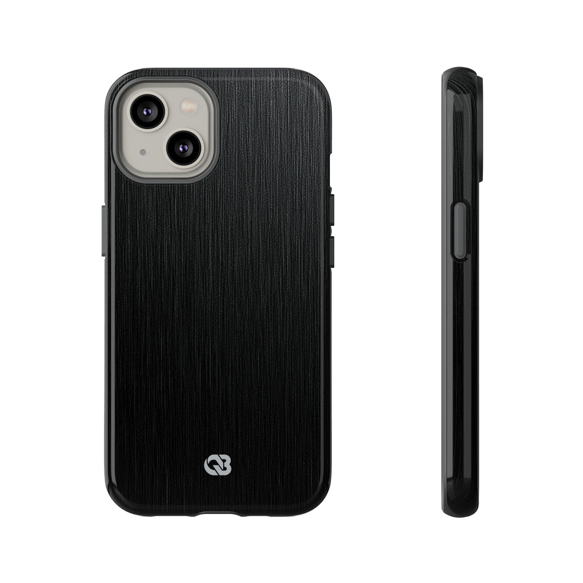 Obsidian Brushed Steel · Tough Phone Case for iPhone · Black