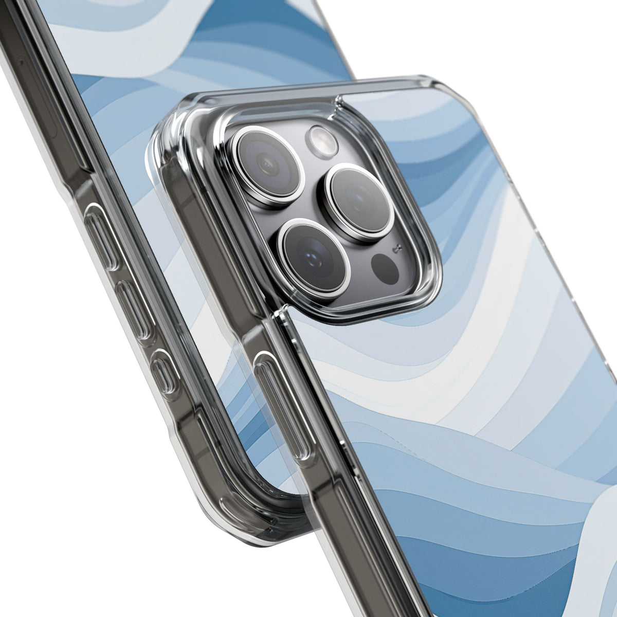 Cerulean Horizon · Clear Impact Magnetic Phone Case for iPhone ·  Blue