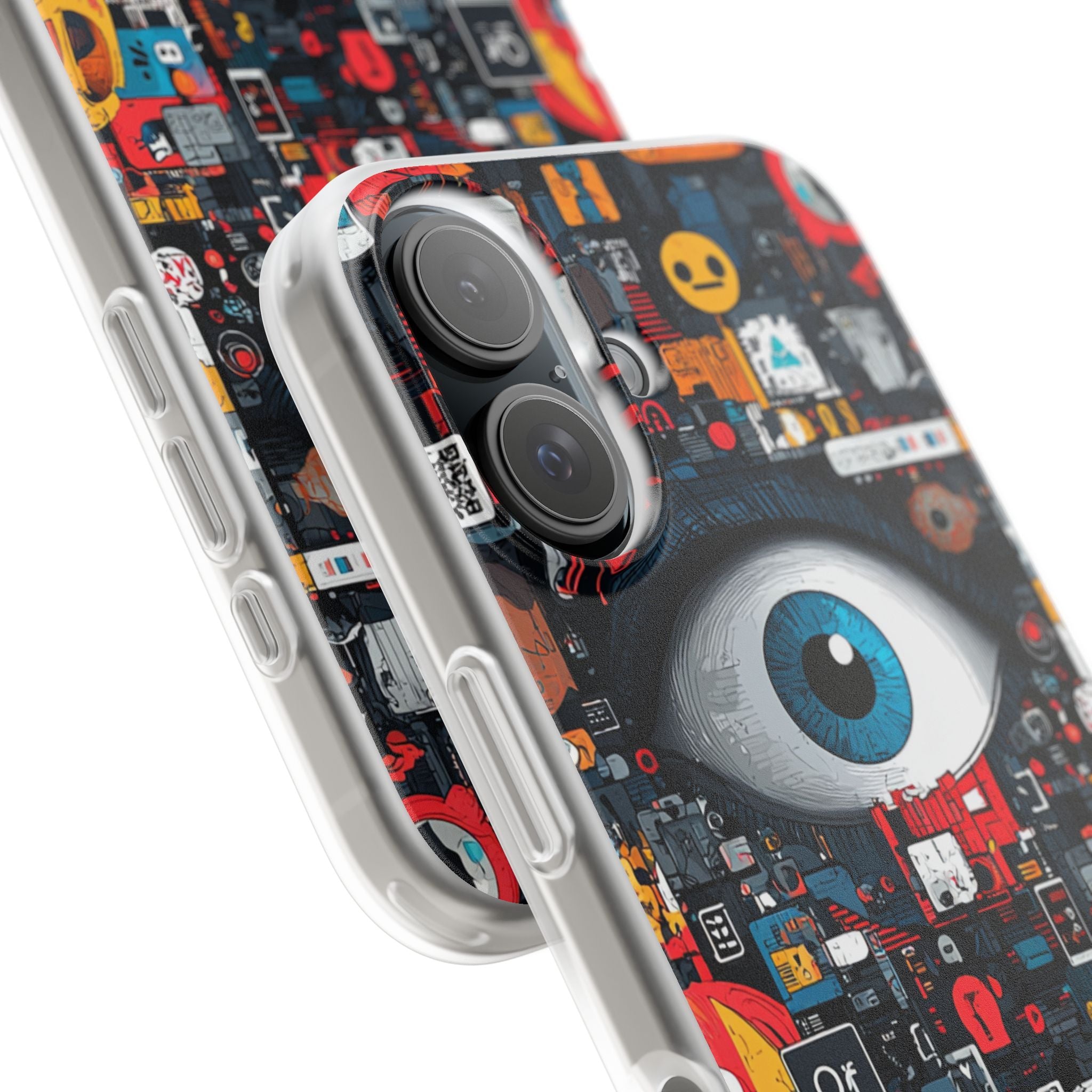 Digital Eye Blue iPhone 16 Case - Soft - CASE•BOB