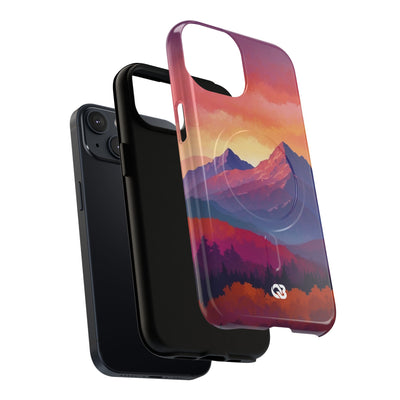 Crimson Mountain Dusk · Tough+ Phone Case for iPhone · Magsafe