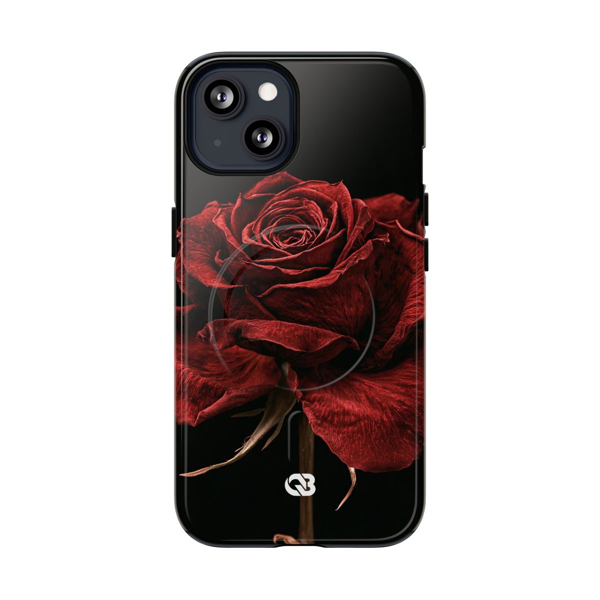 Crimson Noir Rose · Tough 2.0 Magnetic Phone Case for iPhone · Black