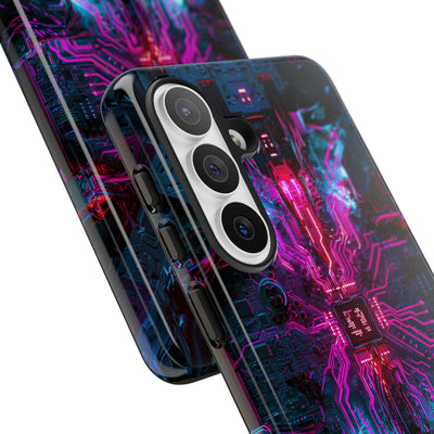 Neural Circuit Core · Tough Phone Case for Samsung · Black