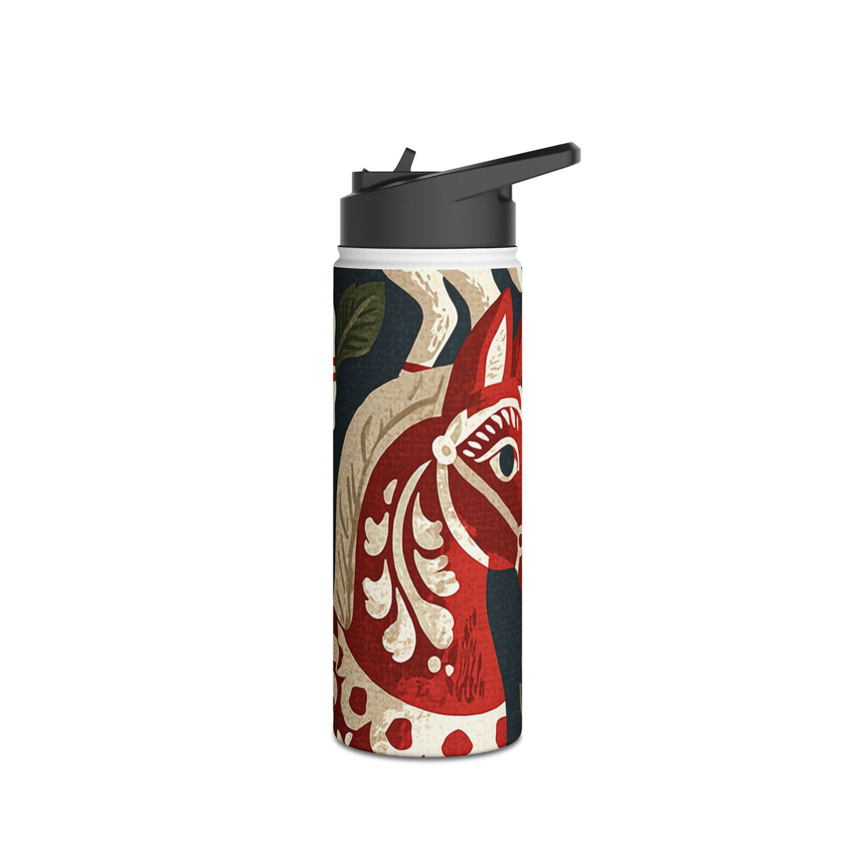 Nordic Dala Meadow · Insulated Water Bottle · Red