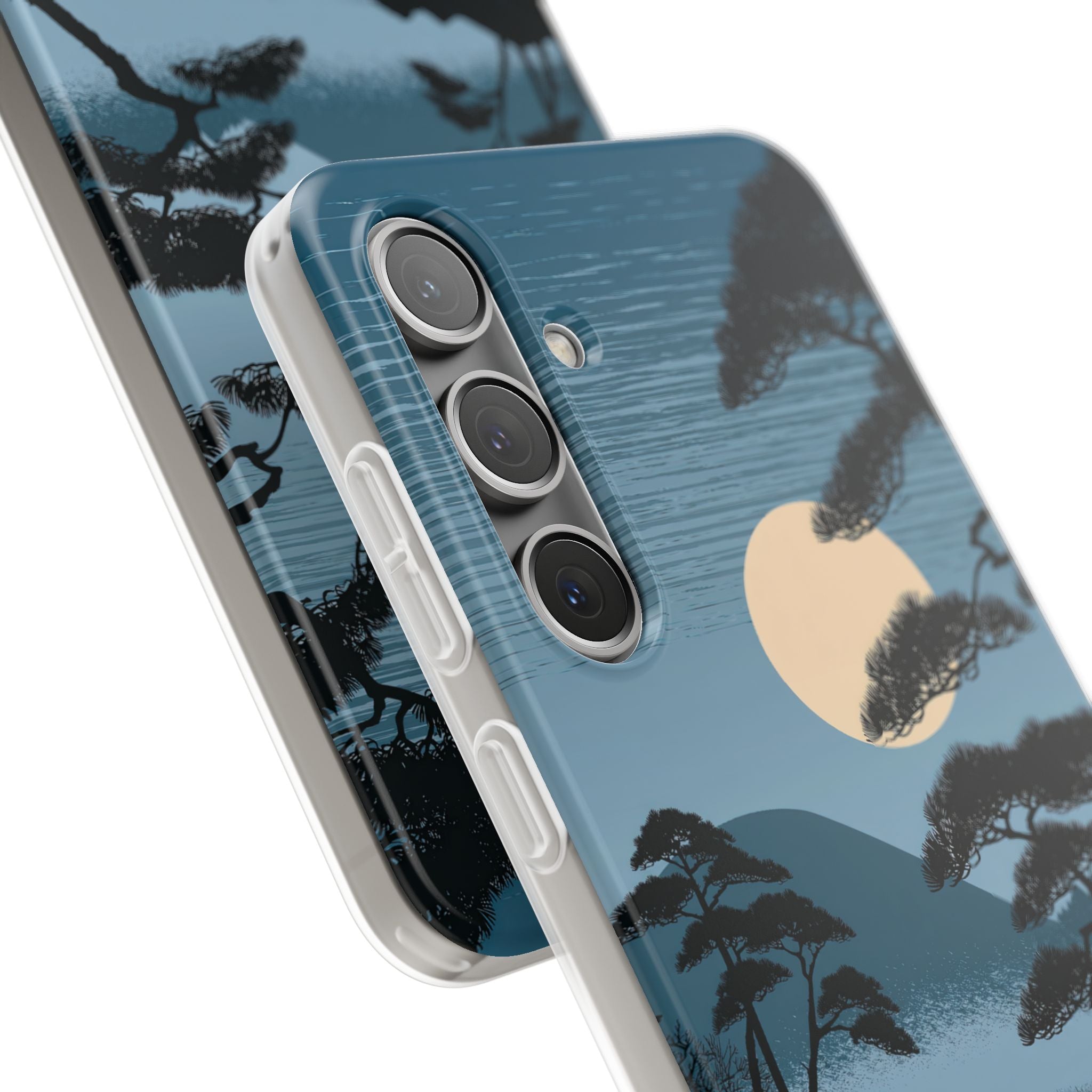 Blue Lite Phone Case for Samsung - Midnight Kyoto Pine