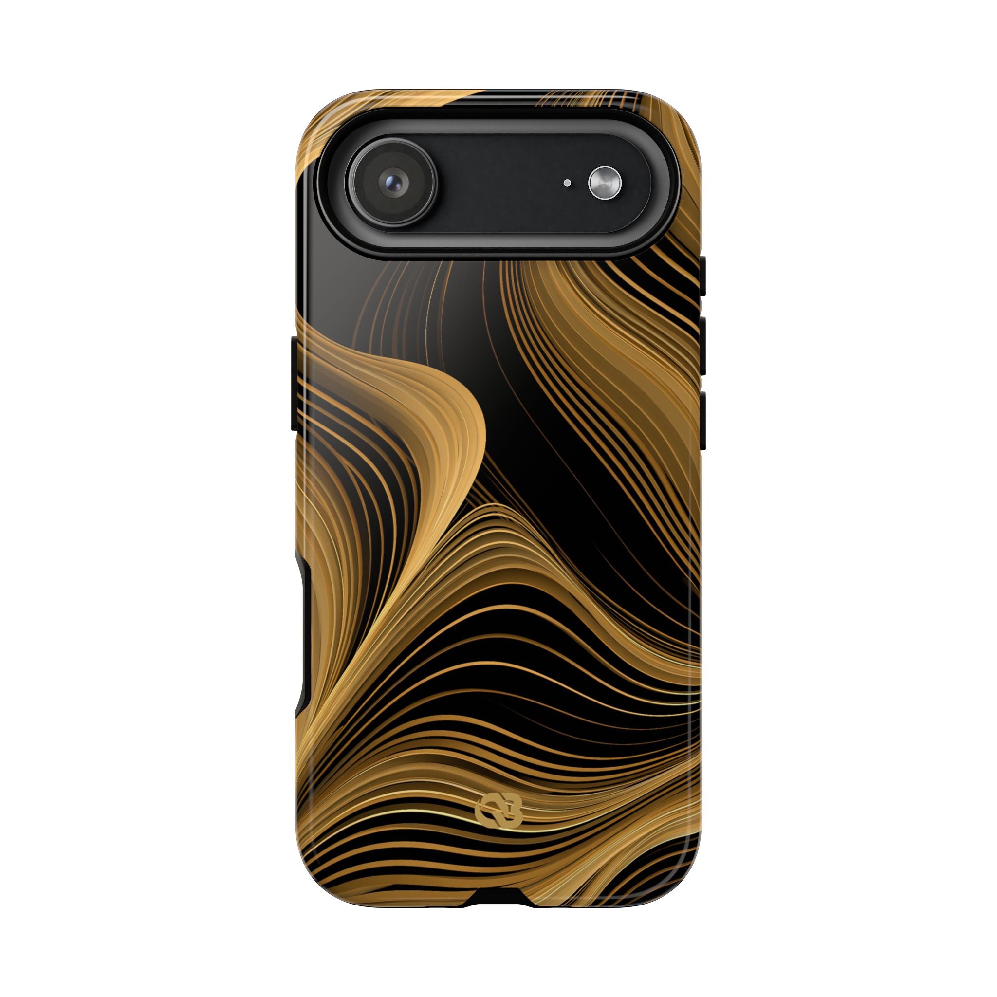 Gold Tough Phone Case for iPhone - Molten Copper Strands