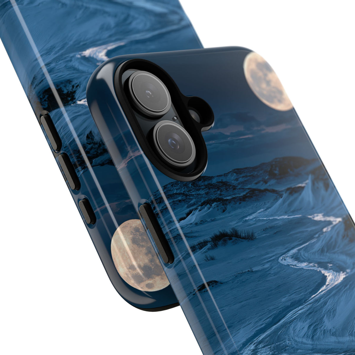Arctic Moon Drift · Tough Phone Case for iPhone · Blue