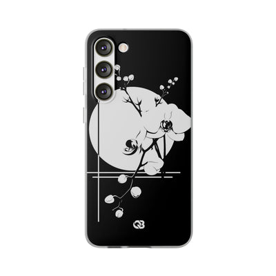Black Lite Phone Case for Samsung - Lunar Orchid Grid