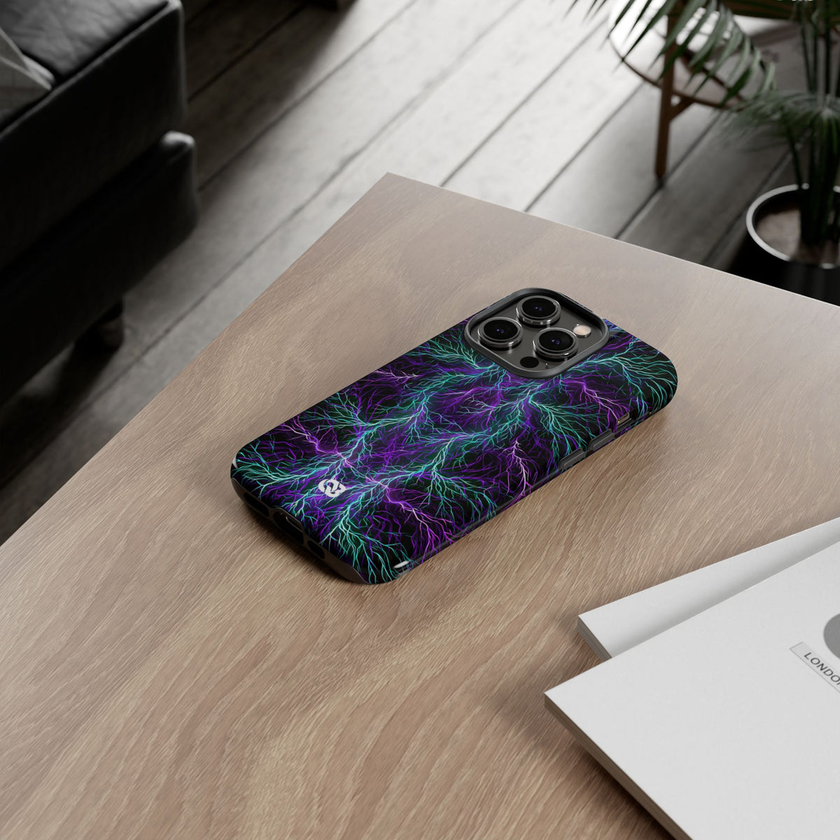 Electric Plasma Arbor · Tough Phone Case for iPhone · Purple