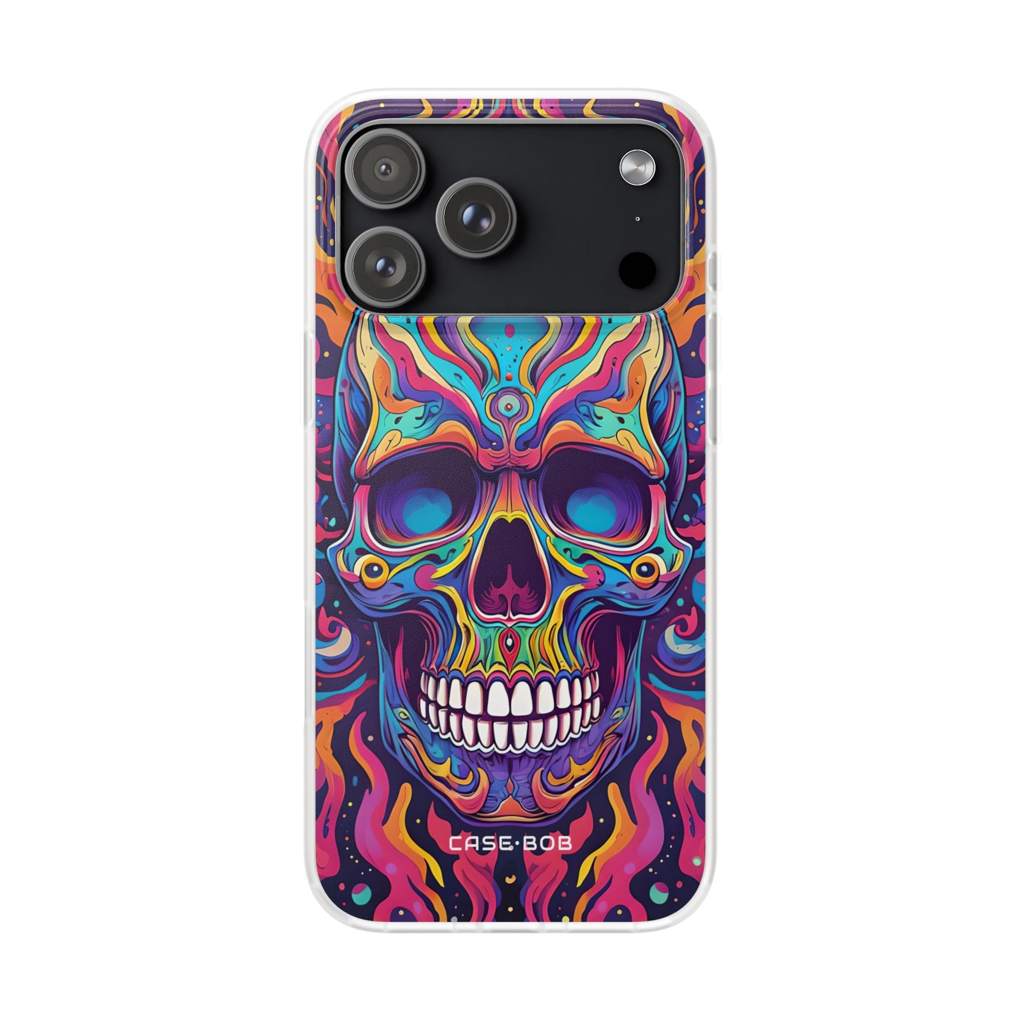 Flaming Skull iPhone 17 Pro MaxCase - Soft - CASE•BOB