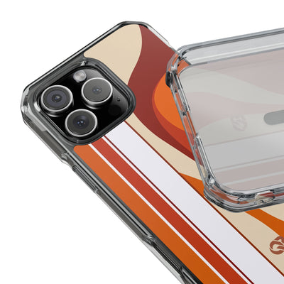 Orange Impact MagSafe Phone Case for iPhone - Terracotta Metro Line