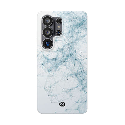 Blue Lite Phone Case for Samsung - Glacial Neural Web