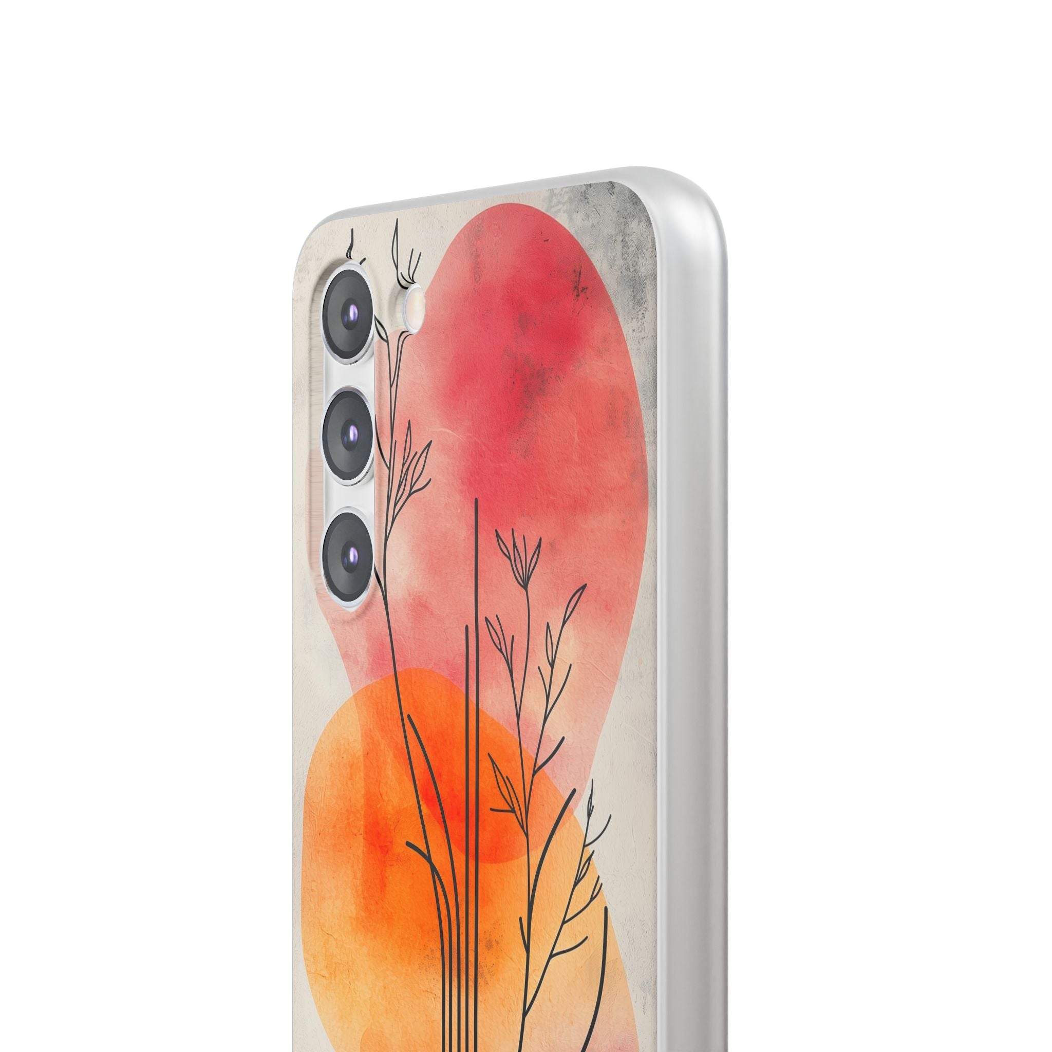 Curved Stem Sunset Samsung S23 Plus Case - Soft