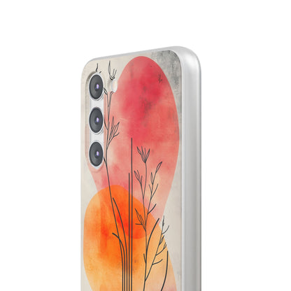 Curved Stem Sunset Samsung S23 Plus Case - Soft
