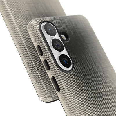Beige Tough Phone Case for Samsung - Carbon Screen Grid