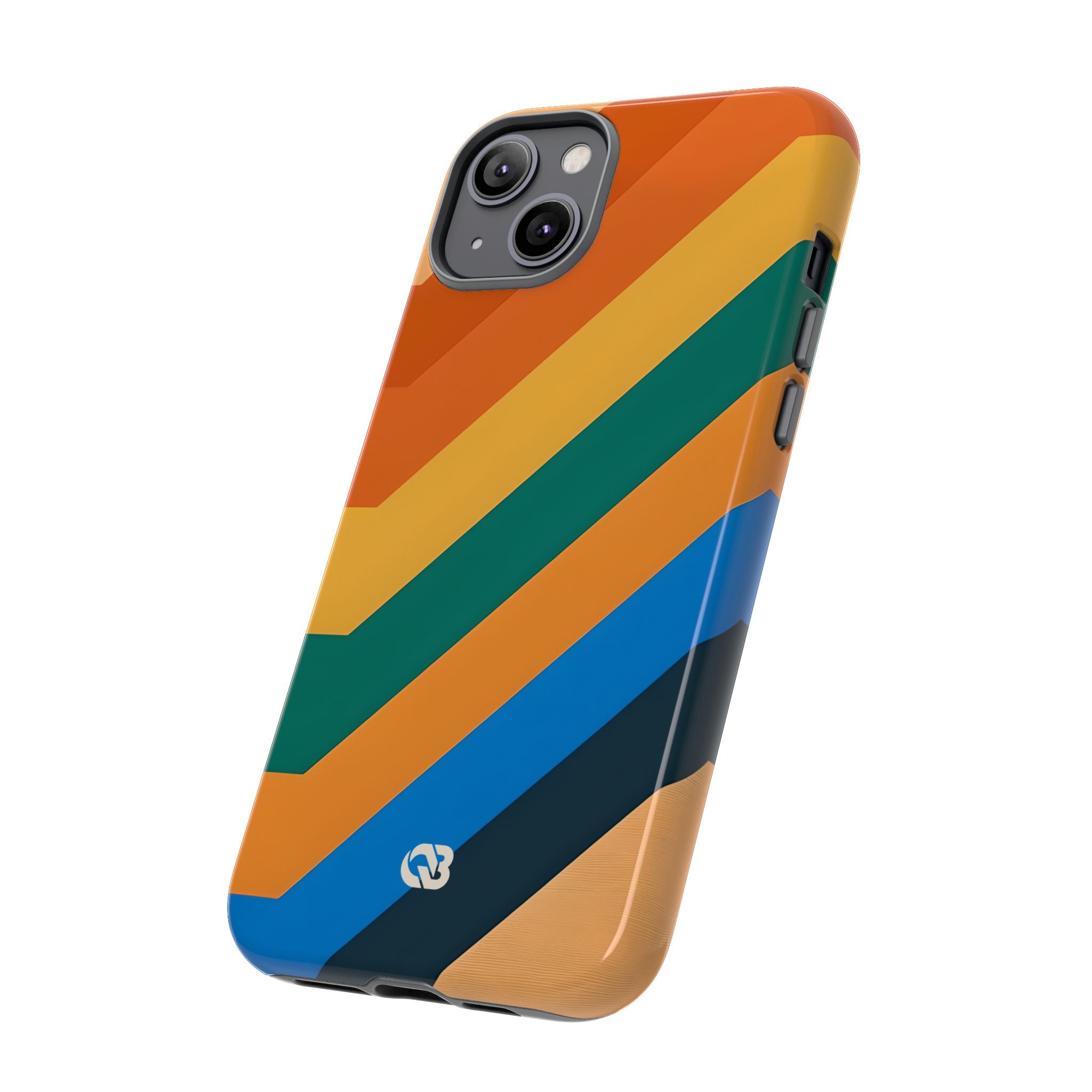 Retro Ridge Lines · Tough Hoesje voor iPhone