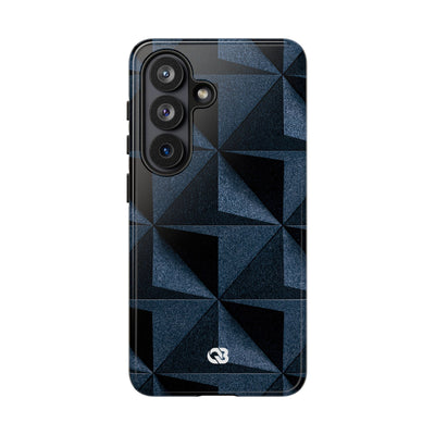 Blue Tough Phone Case for Samsung - Indigo Basalt Facets