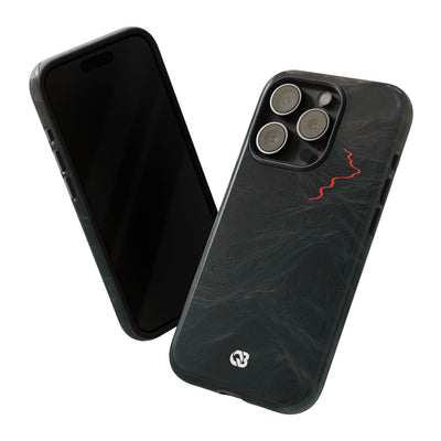 Crimson Ridge Pass · Tough Phone Case for iPhone · Black