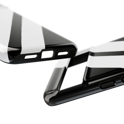 Obsidian White Bars · Tough etui na telefon dla Google Pixel