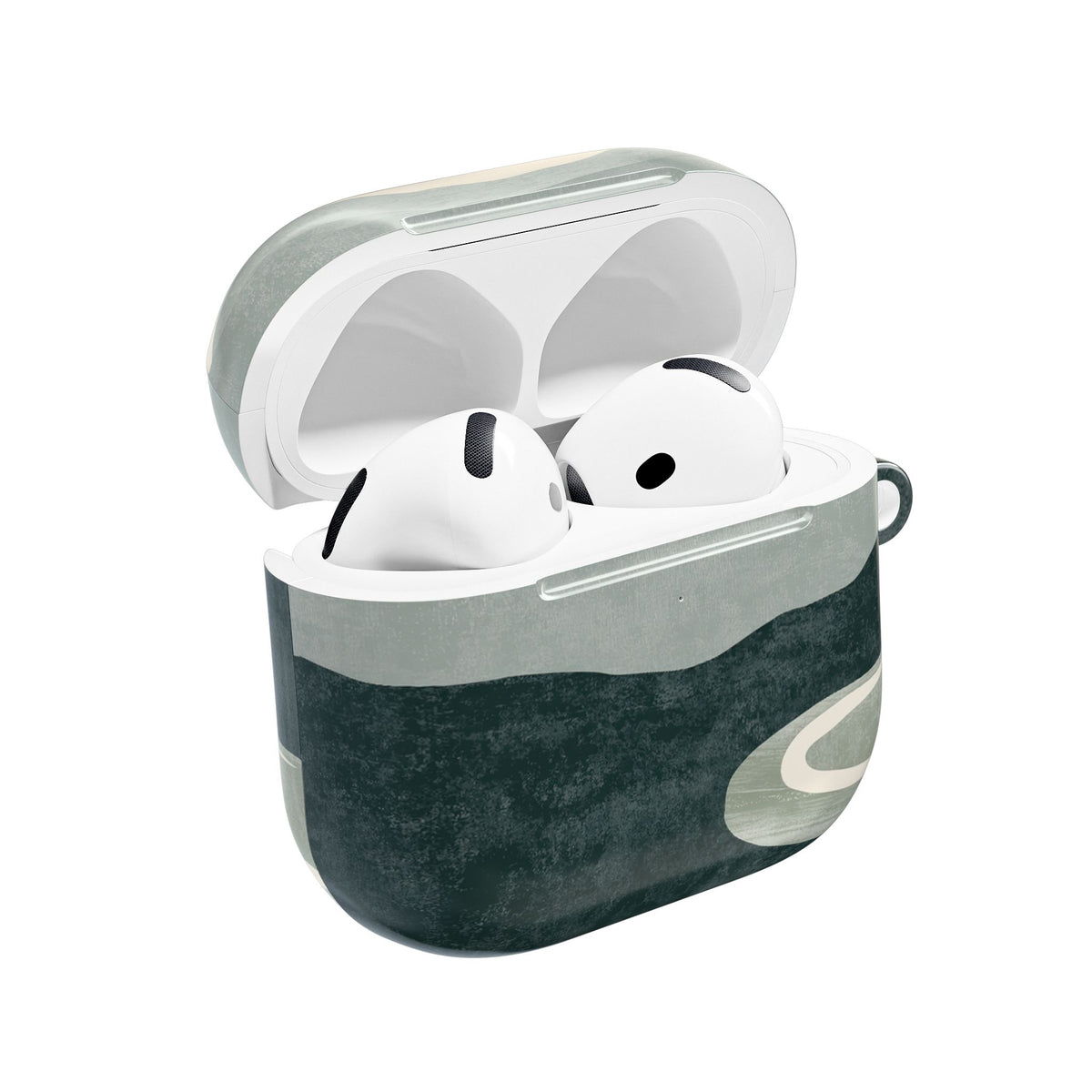 Muted Valley Vista · Hard Case for AirPods & AirPods Pro · Green