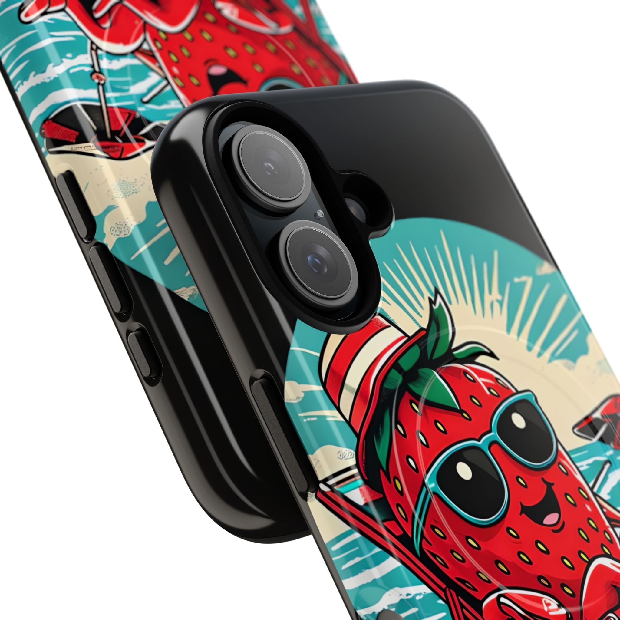 Retro Coastal Berry · Tough+ Coque de téléphone pour iPhone · MagSafe