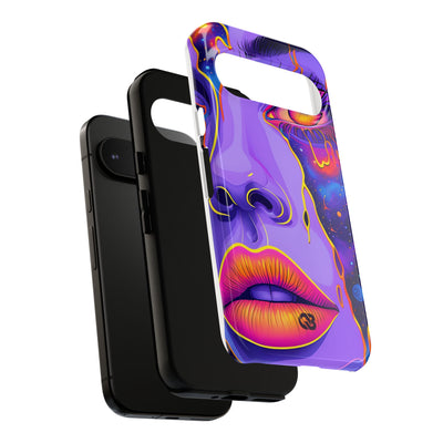 Violet Cosmic Gaze · Tough Phone Case for Google Pixel