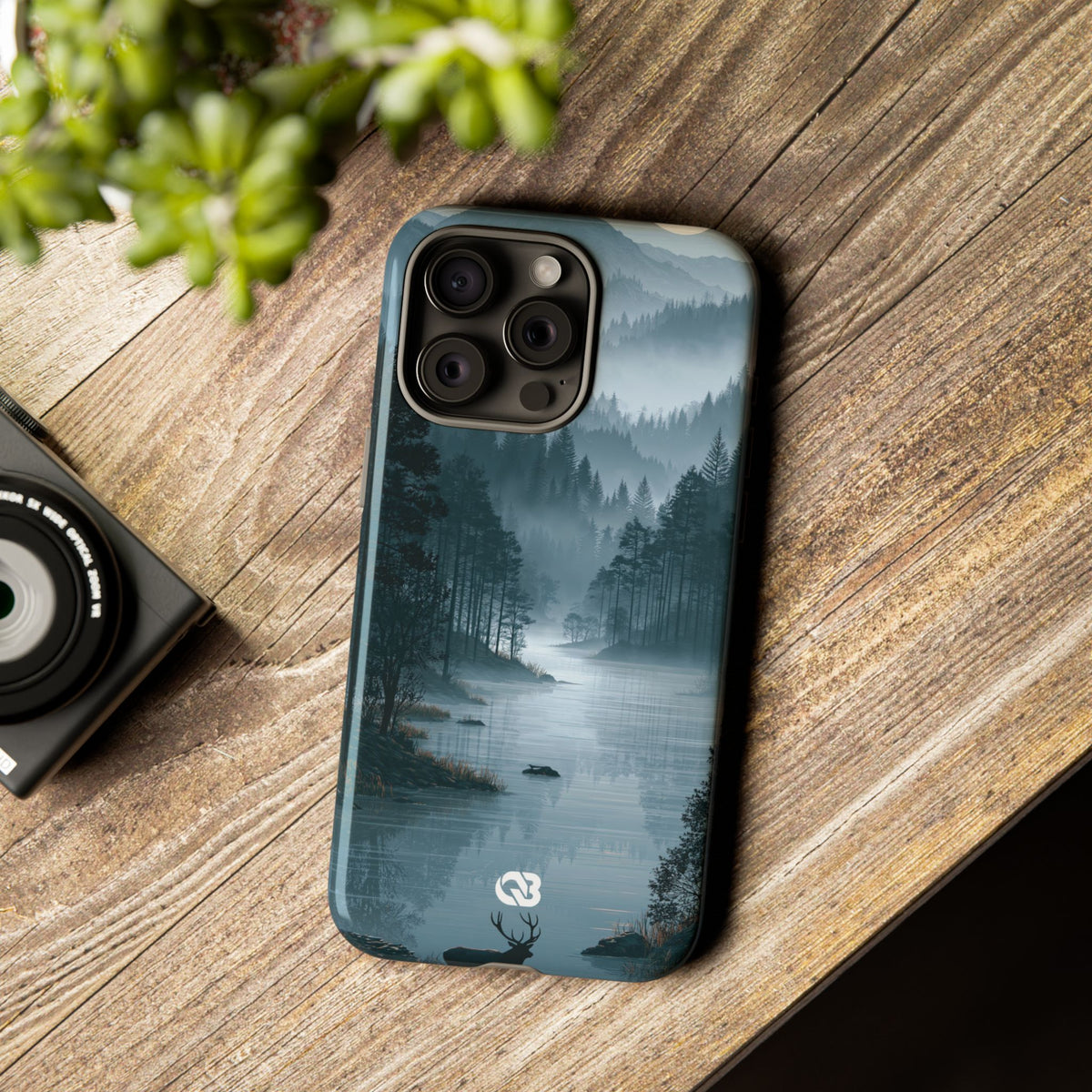 Silent Nordic Fjord · Tough Phone Case for iPhone · Blue