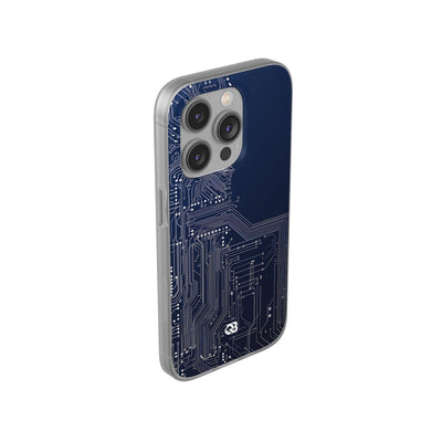 Blue Lite Phone Case for iPhone - Cobalt Data Stream