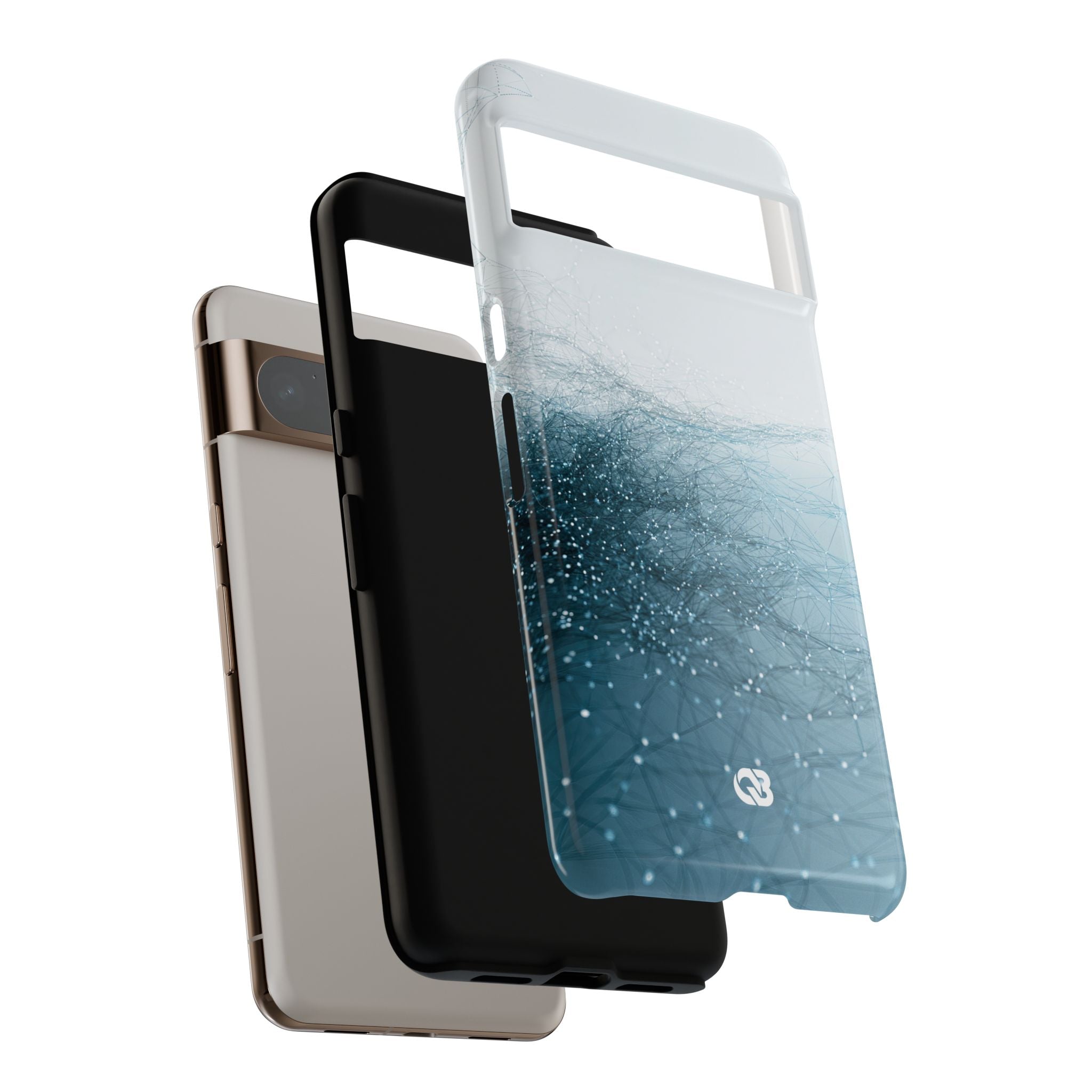 Teal Tough Phone Case for Google Pixel - Arctic Pulse Mesh