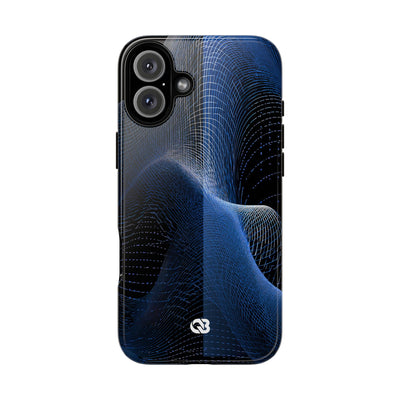 Blue Tough Phone Case for iPhone - Electric Blue Flux