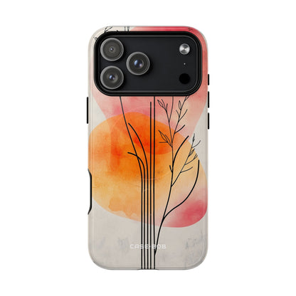 Curved Stem Sunset iPhone 17 Pro Max Case - Tough+ - CASE•BOB