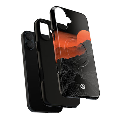 Solar Ridge Mesh · Tough 2.0 Magnetic Phone Case for iPhone · Black