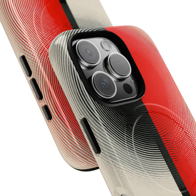 Red Tough 2.0 Magsafe Phone Case for iPhone - Split Signal Red
