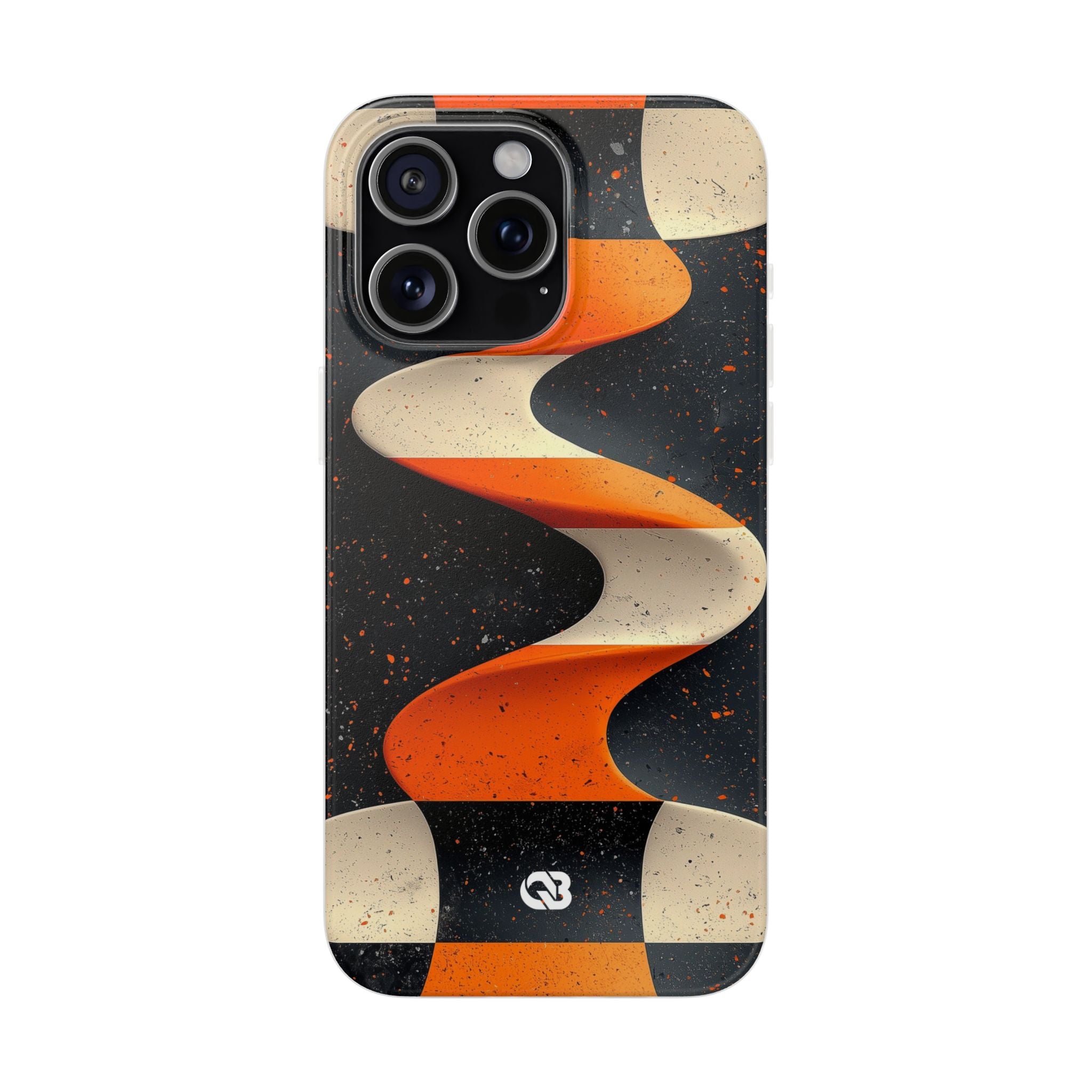 Orange Grit Twist · Coque de téléphone Soft pour iPhone