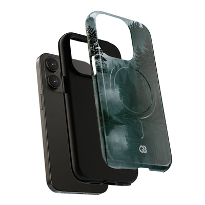 Green Tough 2.0 Magsafe Phone Case for iPhone - Misty Evergreen Mirror
