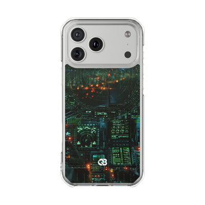 Tactical Avionics HUD · Clear Impact Magnetic Phone Case for iPhone · Green