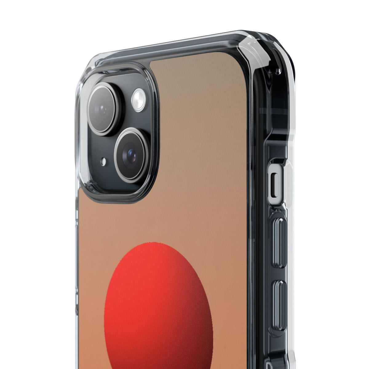 Crimson Sol Ridge · Clear Impact Magnetic Phone Case for iPhone · Red