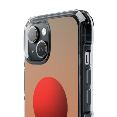 Crimson Sol Ridge · Clear Impact Magnetic Phone Case for iPhone · Red