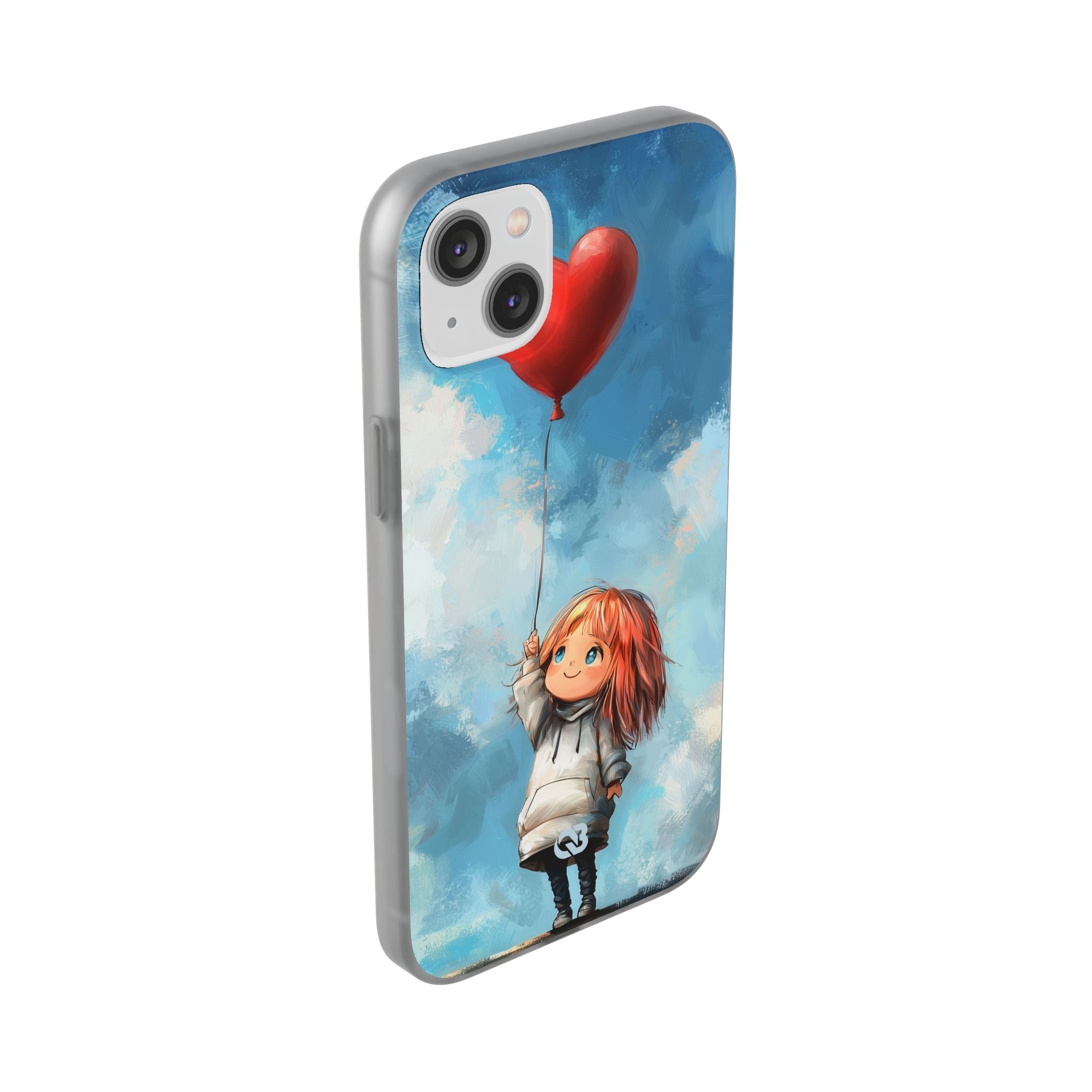 Crimson Heart Sky · Soft Coque de téléphone pour iPhone