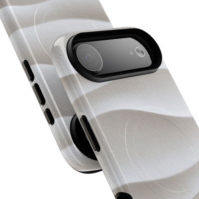 White Tough 2.0 Magsafe Phone Case for iPhone - Arctic Flow Ridges
