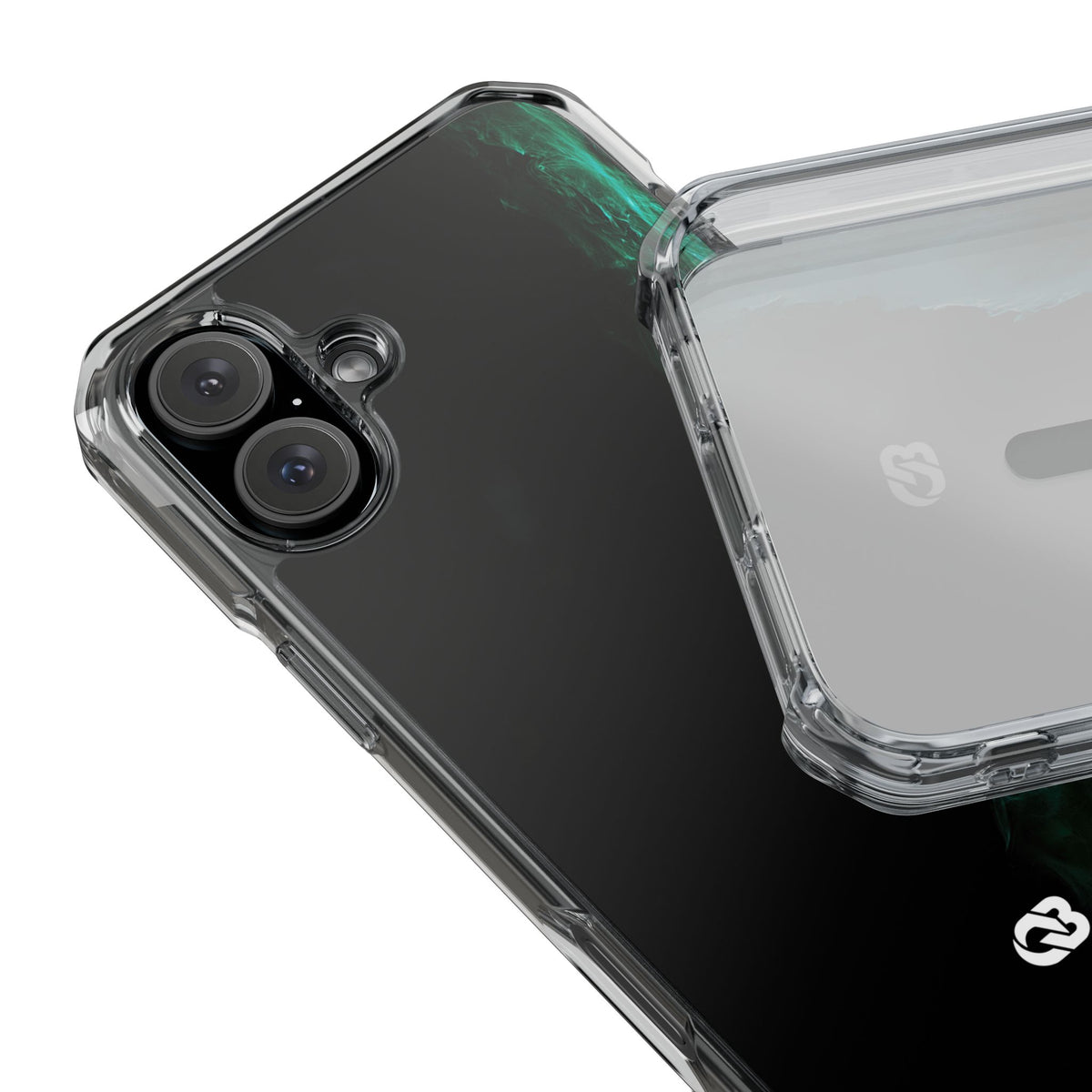 Luminous Plume · Clear Impact Magnetic Phone Case for iPhone · Teal