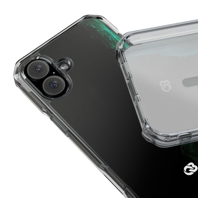Luminous Plume · Clear Impact Magnetic Phone Case for iPhone · Teal