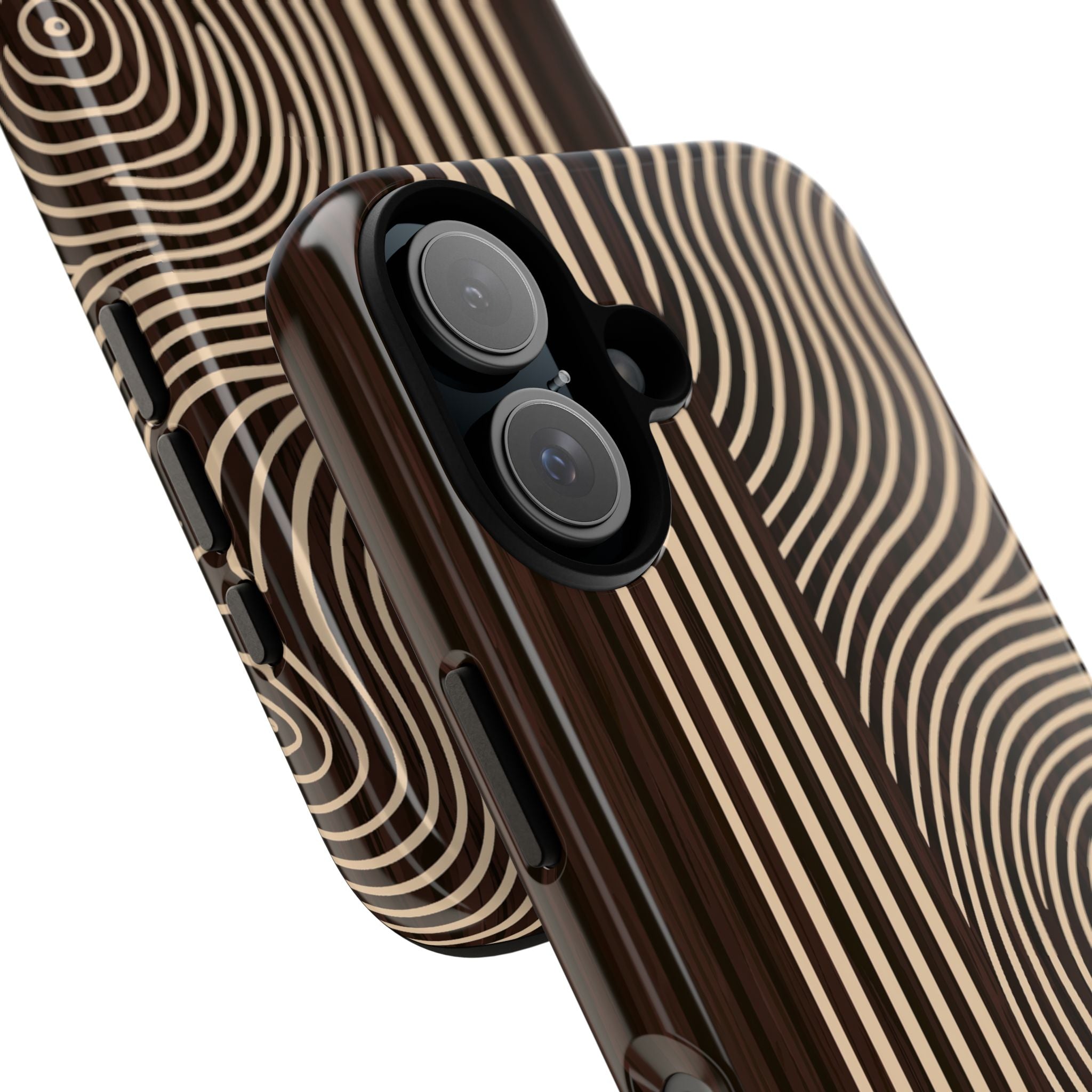 Brown Tough Phone Case for iPhone - Espresso Sand Ridge