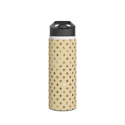 Golden Sparkle - Stainless Steel Water Bottle