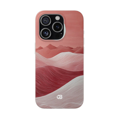 Crimson Dune Horizon · Soft Phone Case for iPhone