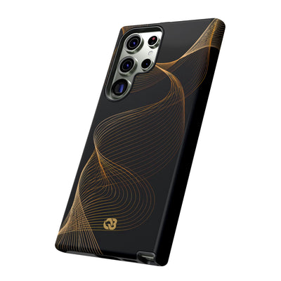 Gold Tough Phone Case for Samsung - Burnished Bronze Helix