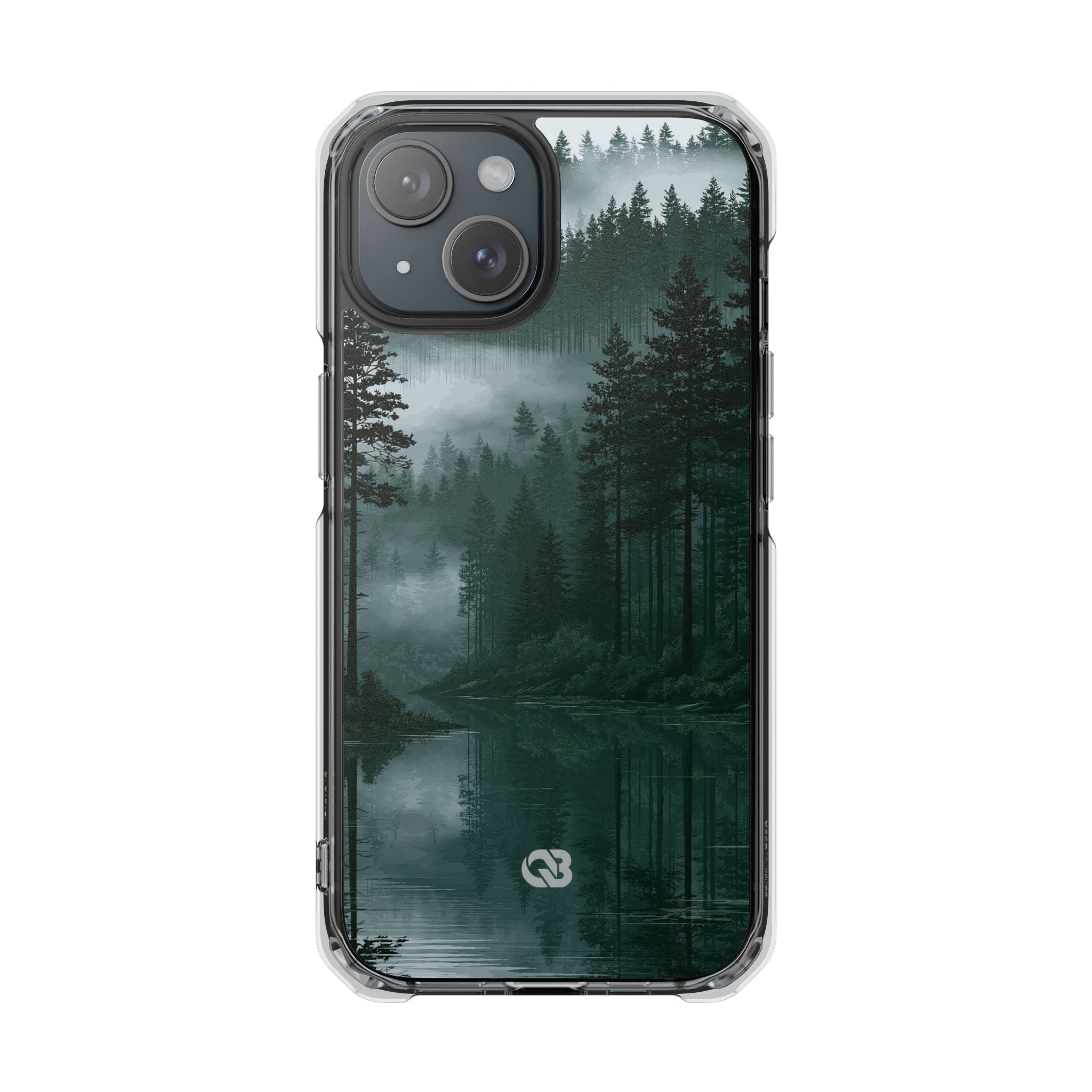 Green Impact MagSafe Phone Case for iPhone - Misty Evergreen Mirror