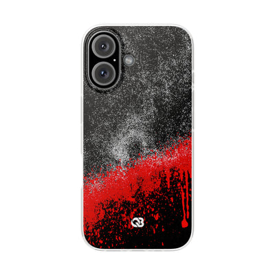 Crimson Noir Drip · Lite Phone Case for iPhone ·  Black