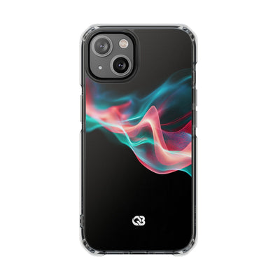 Digital Frequency · Clear Impact Magnetic Phone Case for iPhone · Black