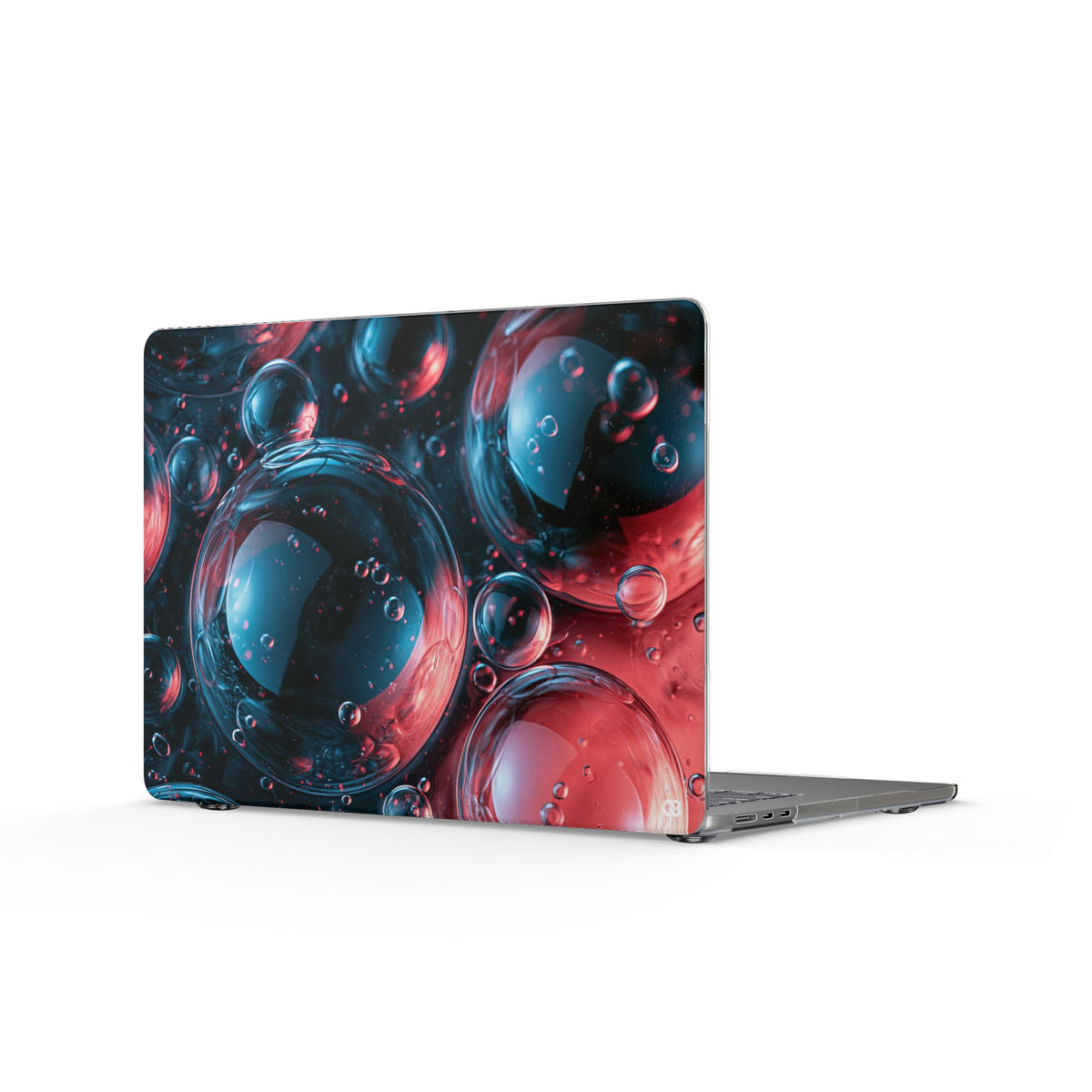 Aqua Gel Spheres · Clear Hard Case for MacBook · Blue