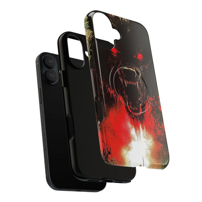 Crimson Wolf iPhone 16 Plus Case - Tough+
